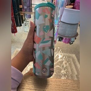 Starbucks Teal Metal Tumbler